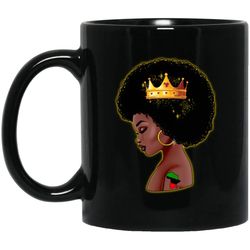 black queen african american coffee mug melanin poppin women pro girl