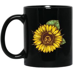 sunflower african american coffee mug melanin women afro girl pride cup