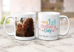 mothers day gift, photo mug, first mothers day, personalised photo mug