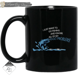 I Just Want To Go Fishing Mugs, Custom Coffee Mugs, Personalised Gifts