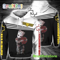 baby groot hug rammstein baby groot hug rammstein 3d all over print hoodie