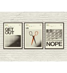 JORDAN PEELE Inspired Poster Series, Get Out, Us,