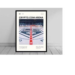 Crypto.com Arena Print | Los Angeles Kings Poster | NHL Art | NHL Arena Poster | Digital Oil Painting | Modern Art | Dig