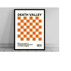 Clemson University Football Fan Print | Clemson Tigers Poster | Funny NCAA Football Poster | Death Valley Clemson | Mode