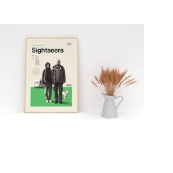 Sightseers TV Series Inspired Poster - Custom TV Series Wall Art - Movie Gifts, 90s Poster, Retro Movie Art Print, Minim