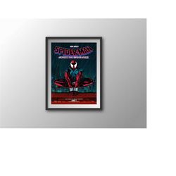 Spiderman Across the Spider-Verse Movie Art Print for Vintage Home Decor