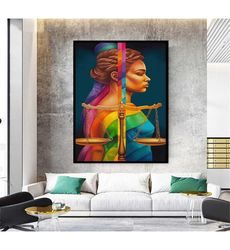 Wall art | Goddess of Justice Canvas Painting