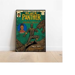 Black Panther Poster, Wakanda Forever Poster, Marvel Poster, Avengers Poster, Superhero Poster, A3, A4, A5, Comic Book P