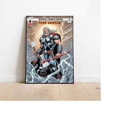 Thor Poster, Marvel Poster, Thor print, Avengers Poster, Superhero Poster, Comic Book Poster, Spider-man poster, Spider-