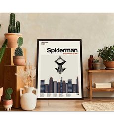 SPIDERMAN, Far From Home Poster, Marvel Poster, Minimalist