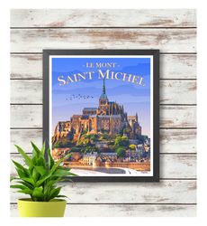 Mont Saint-Michel - Normandie Travel Poster - France