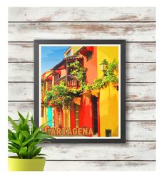 Cartagena - Colombia Travel Poster - Digital Download