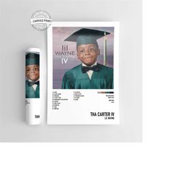 Tha Carter IV-Lil Wayne Music Album Poster / High Quality Music Cover Print / A4 / A3 / A2 / A1
