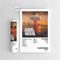 Plastic Beach - Gorillaz Music Album Poster / High Quality Music Cover Print / A4 / A3 / A2 / A1