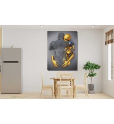 Silver Gold Poster Print, Silver Gold Effect Wall