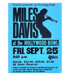 Miles Davis Live 1970 Wall Art Band POSTER