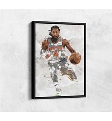 Derrick Rose Poster, New York Knicks, Canvas Print,