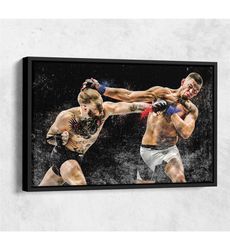 Conor McGregor vs Nate Diaz Poster Mixed Martial