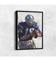 Johnny Unitas Poster, Baltimore Colts - Canvas Print,