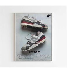 Nike "Just Do It" Advertising Poster, 80s /