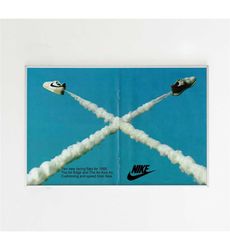 Nike Air Show 1985 Advertising Poster, 80s Style
