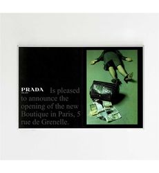 Prada 1985 Advertising Poster, 80's Style Print, Ad