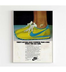 Nike Lady Waffle Trainer 1979 Advertising Poster, 70s