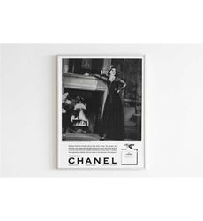 Chanel No 5 Perfume Advertising Poster, 60's Style