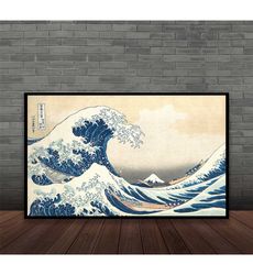 The Great Wave Off Kanagawa 1831 Hokusai Poster,