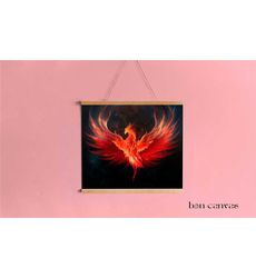 Hanging phoenix canvas prints , dragon canvas painting
