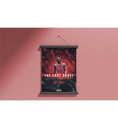 Michael Jordan Last Dance Art Canvas Poster/Gift/Wall Art