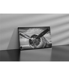 Airplane Wall Decor / Propeller Print Poster /