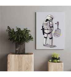 Stormtrooper Commander Canvas / Star Wars Wall Art