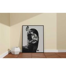 Black and White Woman Eyes Canvas /Woman with