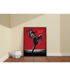 Muay Thai Fighter Canvas Poster / Thai Boxing