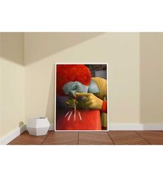 Funny Clown Wall Art / Happy For Ever