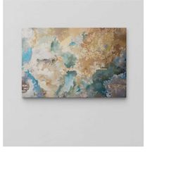 abstract colors canvas wall decor / colorful wall art canvas / extra large wall art / abstract print canvas / oversize f