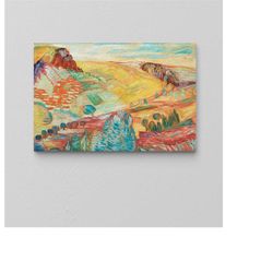 landscape wall art / unique art / famous people art / abstract wall art / colorful decorative canvas / home decor / read