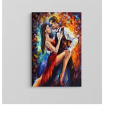 flamenco dancer wall art canvas / dancer woman canvas wall art / flamenco canvas print / abstract art / home decor / rea