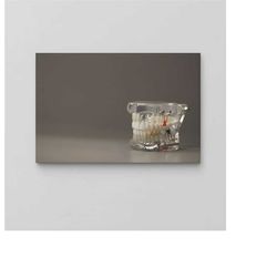 dentist wall art canvas / dental clinic decor / poster tooth / oil painting canvas / popular art decor / wall art / tren