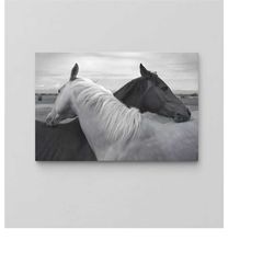 horse canvas print / horse wall art / animals canvas / oil painting canvas / large wall art / popular art decor / modern