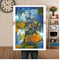 Avengers Endgame Poster - Van Gogh Inspired Movie Poster Art Home Decor Bedroom Poster Wall Art Film Print Classic Movie