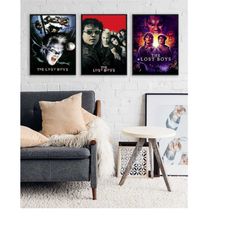 Lost Boys Poster Set - Movie Poster Art Home Decor Bedroom Poster Wall Art Film Print Classic Movie Vampire Poster 80's