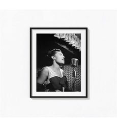Billie Holiday Posters / Billie Holiday Black and