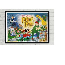 Peter Pan Magical World Neverland Poster Artwork Alternative Design Movie Film Poster Print