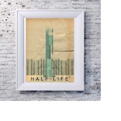 Half Life 2 Gordon Freeman Post Apocalyptic Apocalypse Game Gaming Artwork Alternative Design Movie Film Poster Print