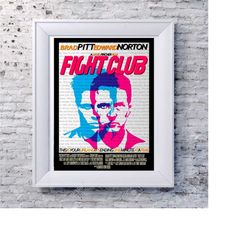 Fight Club Artwork Alternative Design Movie Film Poster Print