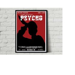 Psycho Classic Horror Poster Artwork Alternative Design Movie Film Poster Print