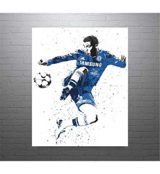 Eden Hazard Chelsea Soccer Art Poster-Free US Shipping