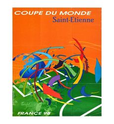 Vintage 1998 Soccer World Cup France Saint Etienne